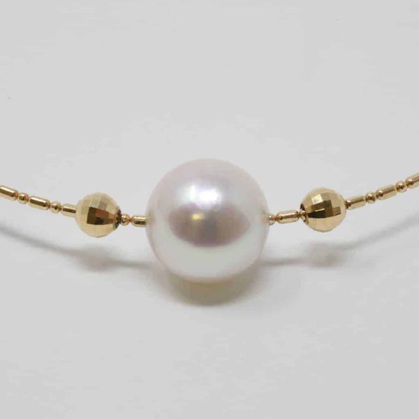 White Akoya Pearl Gold Bracelet (BL7) - Image 3