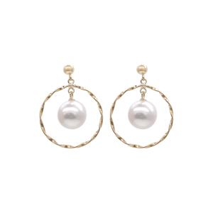 Akoya Pearl K18 Gold Earring E49