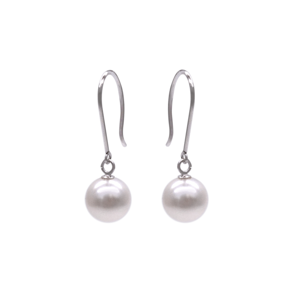 White Akoya Pearl Earring E61