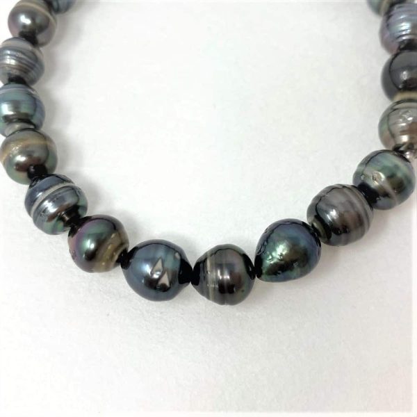 Black South Sea Baroque Pearl Strand Bracelet (BL20) - Image 3