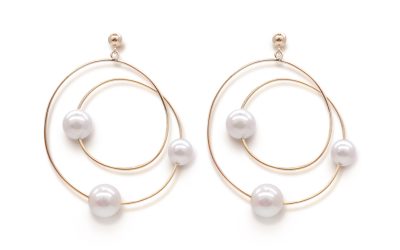 White Akoya Pearl Earrings (E233)