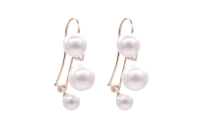 White Akoya Pearl Earrings (E240)