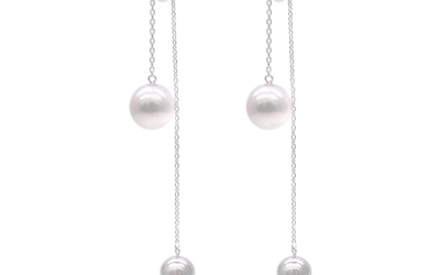 White Akoya Pearl Earrings (E241)