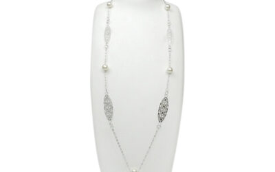 Akoya Pearl Station Necklace (N126)