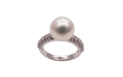 Akoya Pearl Diamond Pave Ring(R60)