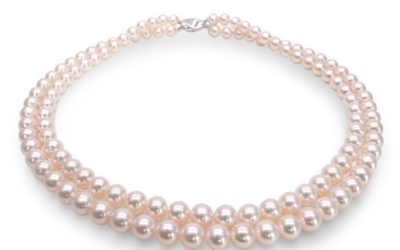 Akoya Pearl Double StrandNecklace (N128)