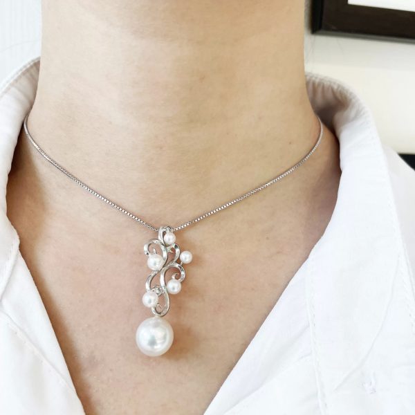 K18 White South Sea Pearl Pendant(P244) - Image 2