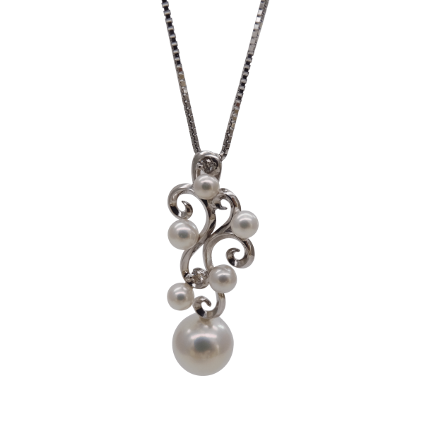 K18 White South Sea Pearl Pendant(P244)