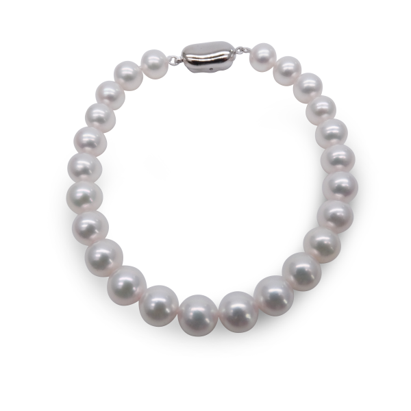 White Akoya Pearl Strand Bracelet (BL63)